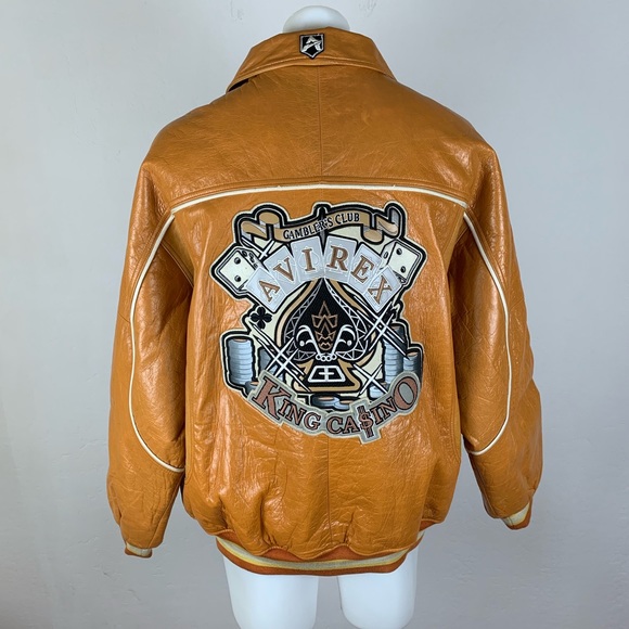 Avirex Gamblers Club Leather Bomber 